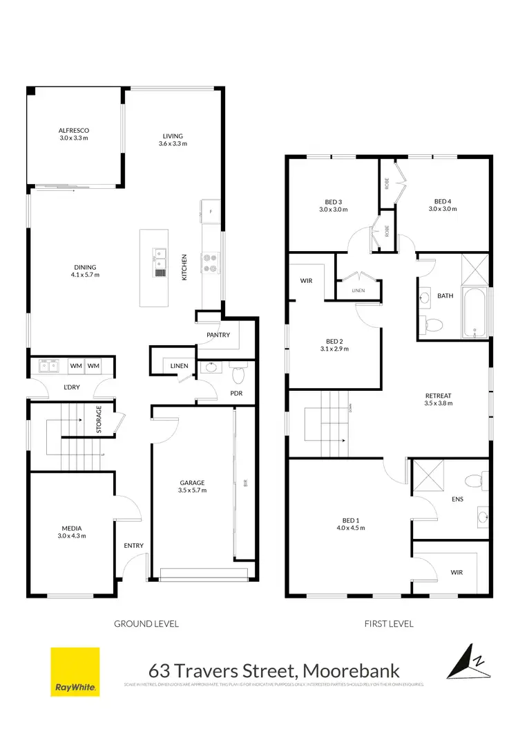 Floorplan of Homely house listing, 63 Travers Street, Moorebank NSW 2170