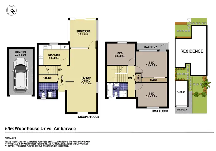 Floorplan of Homely house listing, 5/56 Woodhouse Drive, Ambarvale NSW 2560