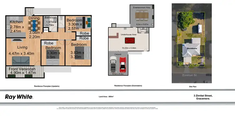 Floorplan of Homely house listing, 3 Zimitat Street, Gracemere QLD 4702