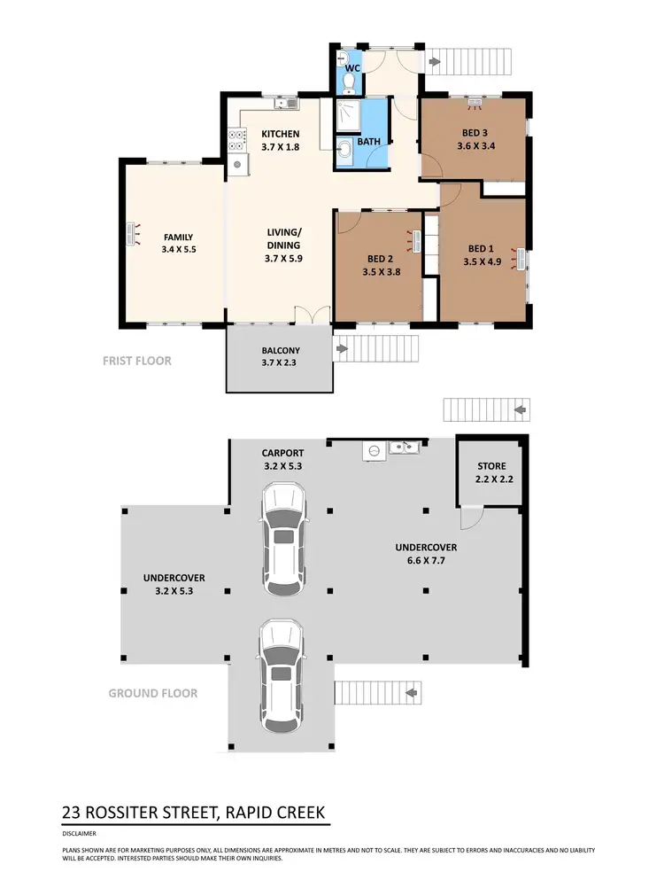 Floorplan of Homely house listing, 23 Rossiter Street, Rapid Creek NT 810