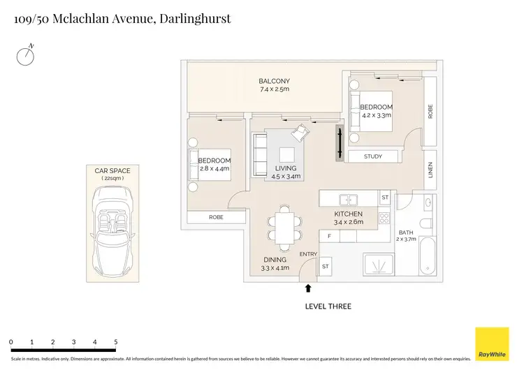 Floorplan of Homely apartment listing, 109/50 Mclachlan Avenue, Darlinghurst NSW 2010