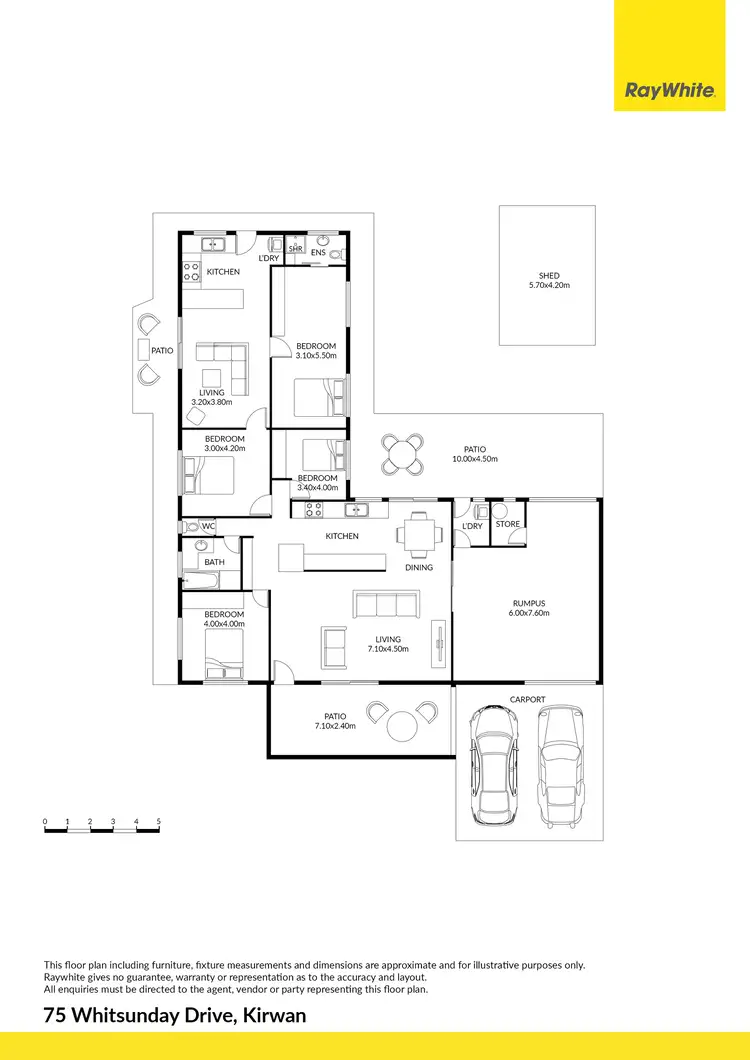 Floorplan of Homely house listing, 75 Whitsunday Drive, Kirwan QLD 4817