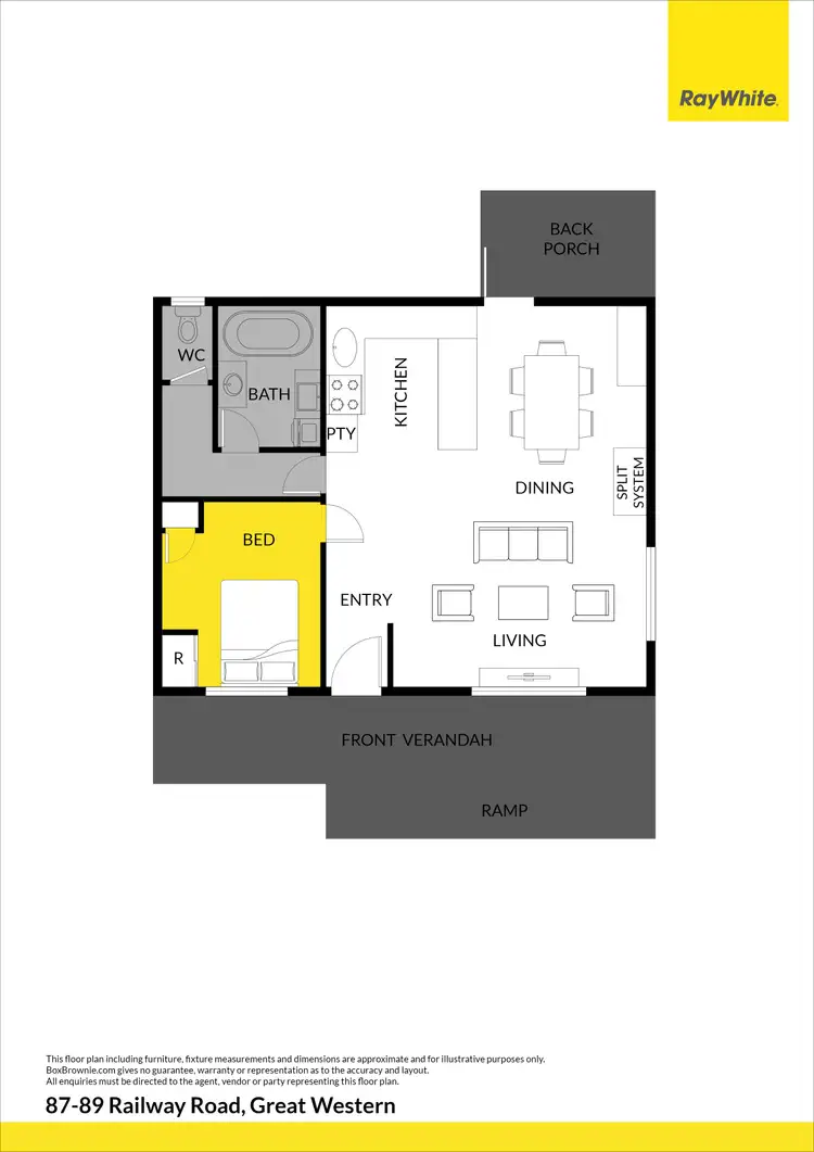 Floorplan of Homely house listing, 87-89 Railway Road, Great Western VIC 3374