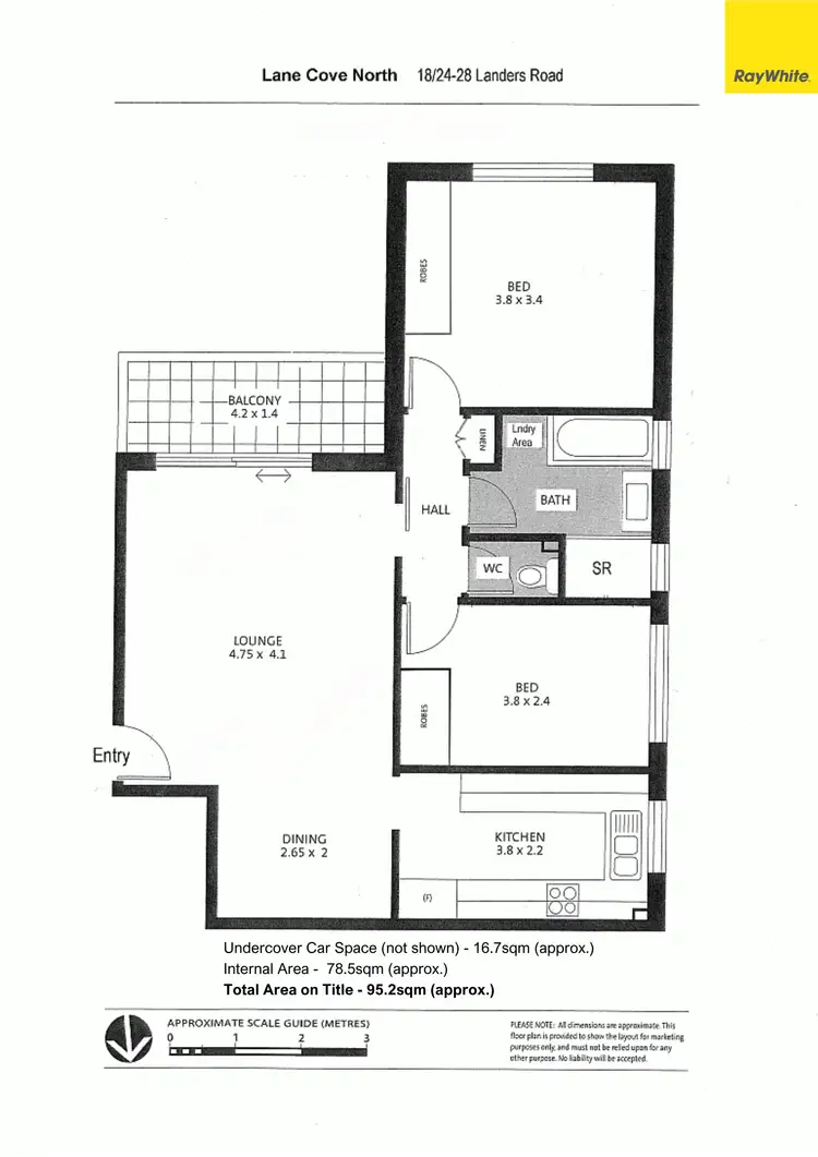 Floorplan of Homely apartment listing, 18/24-28 Landers Road, Lane Cove NSW 2066