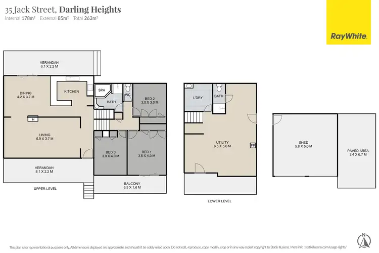 Floorplan of Homely house listing, 35 Jack Street, Darling Heights QLD 4350