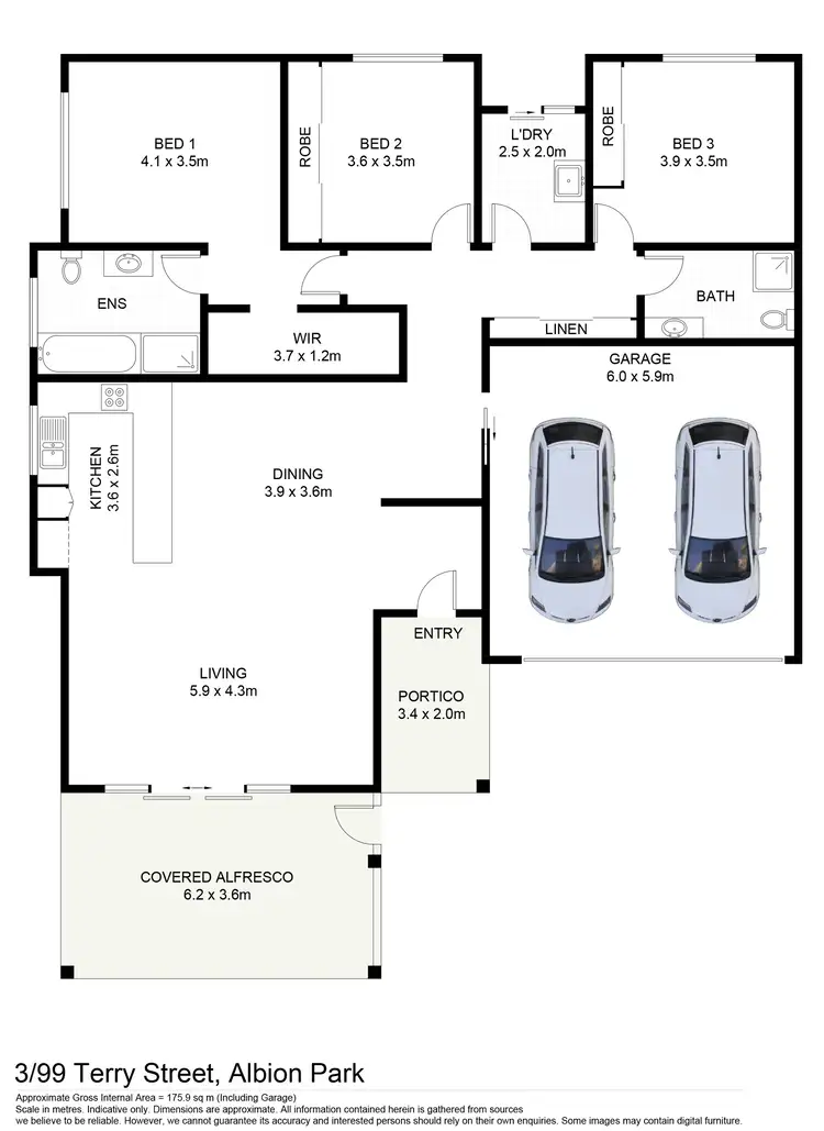 Floorplan of Homely villa listing, 3/99 Terry Street, Albion Park NSW 2527