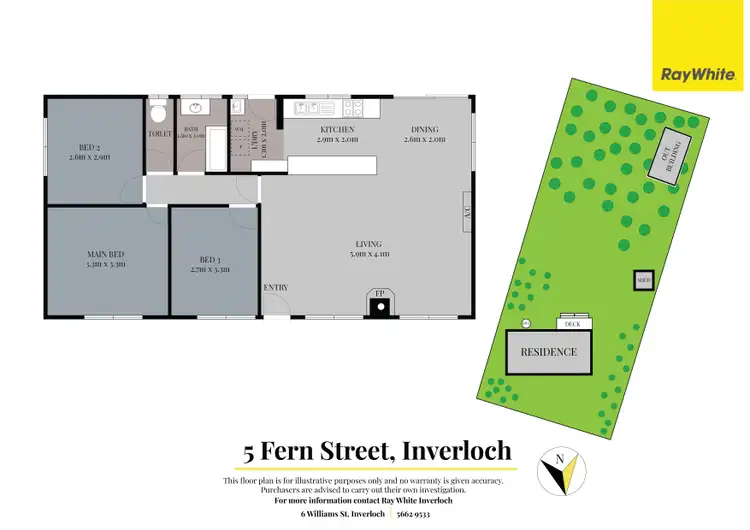 Floorplan of Homely house listing, 5 Fern Street, Inverloch VIC 3996