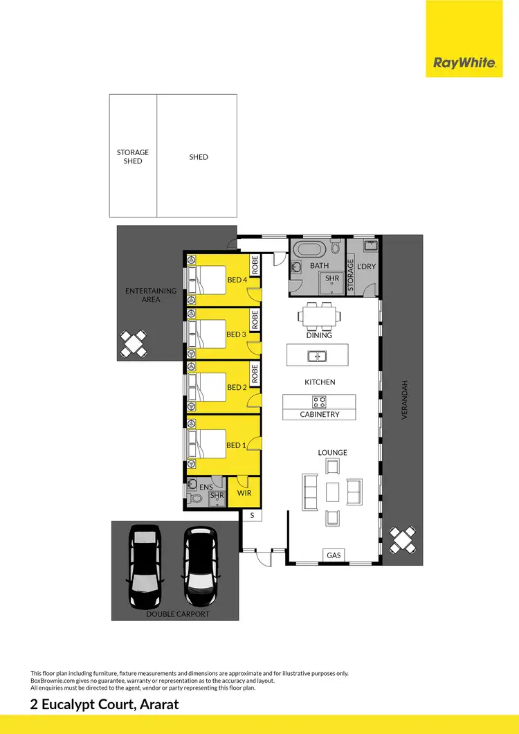 Floorplan of Homely house listing, 2 Eucalypt Court, Ararat VIC 3377