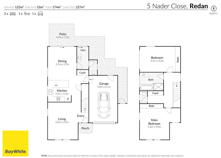 Floorplan of Homely townhouse listing, 5 Nader Close, Redan VIC 3350