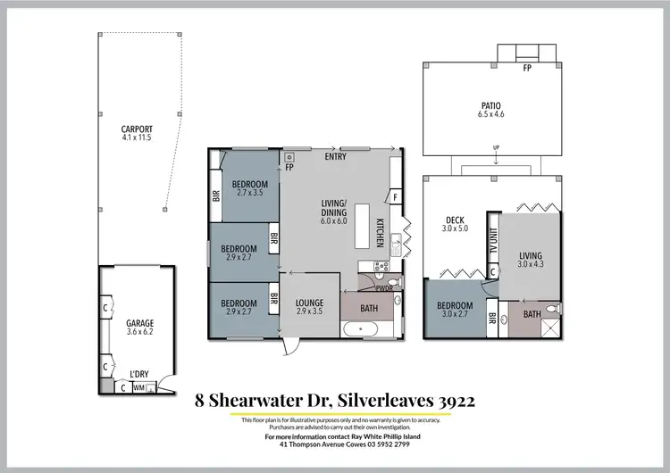 Floorplan of Homely house listing, 8 Shearwater Drive, Silverleaves VIC 3922