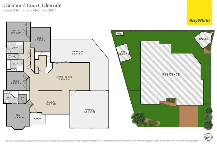 Floorplan of Homely house listing, 5 Belmond Court, Glenvale QLD 4350