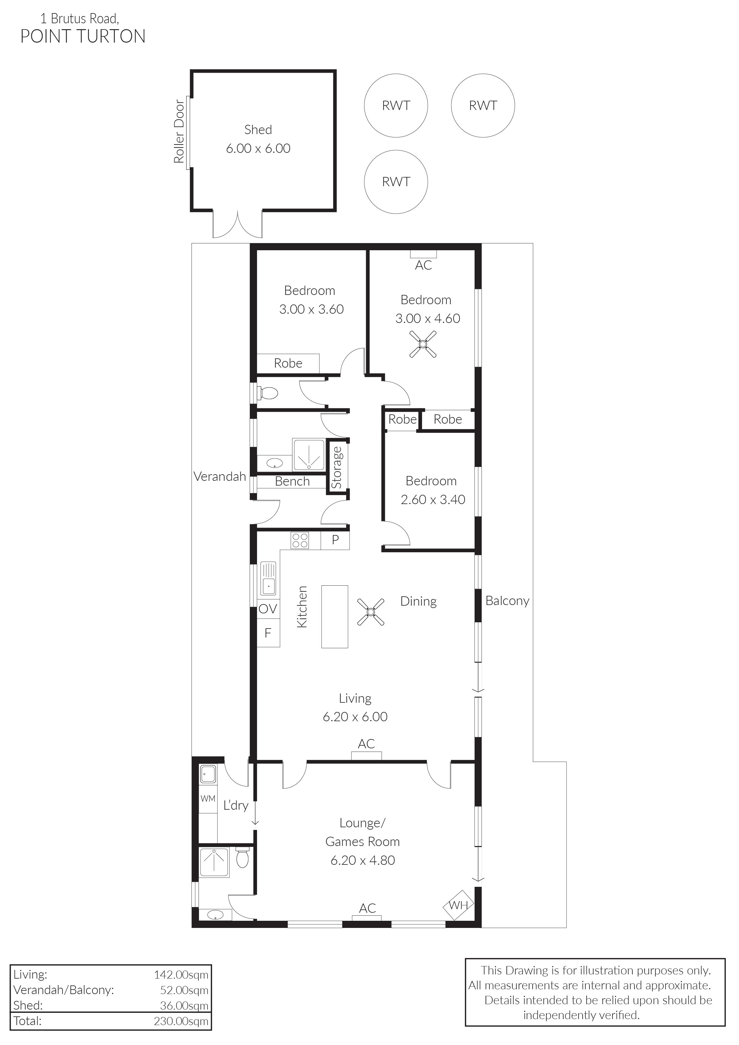 Floorplan of Homely house listing, 1 Brutus Road, Point Turton SA 5575