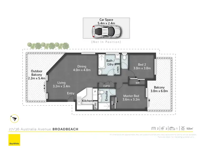 Floorplan of Homely apartment listing, 27/36 Australia Avenue, Broadbeach QLD 4218