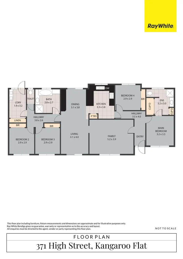 Floorplan of Homely house listing, 371 High Street, Kangaroo Flat VIC 3555