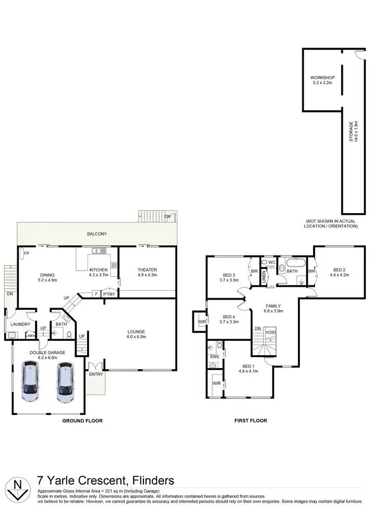 Floorplan of Homely house listing, 7 Yarle Crescent, Flinders NSW 2529