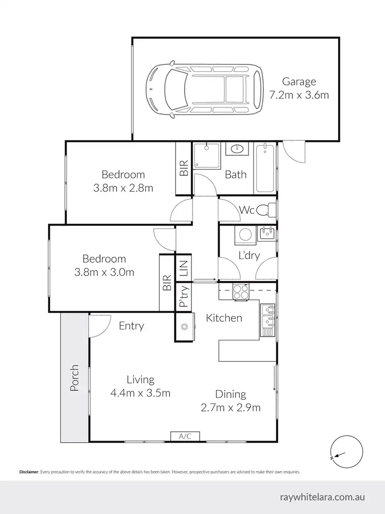 Floorplan of Homely unit listing, 1/39 Haugh Street, Lovely Banks VIC 3213