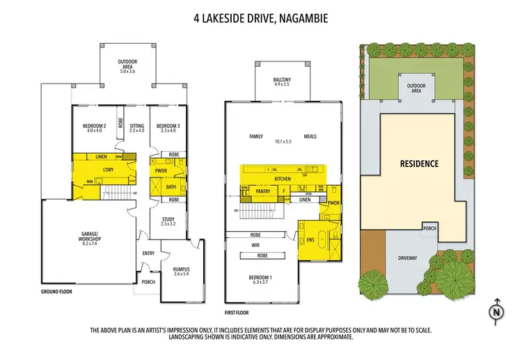 Floorplan of Homely house listing, 4 Lakeside Drive, Nagambie VIC 3608