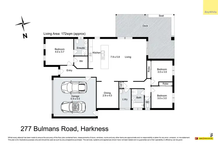 Floorplan of Homely house listing, 277 Bulmans Road, Harkness VIC 3337