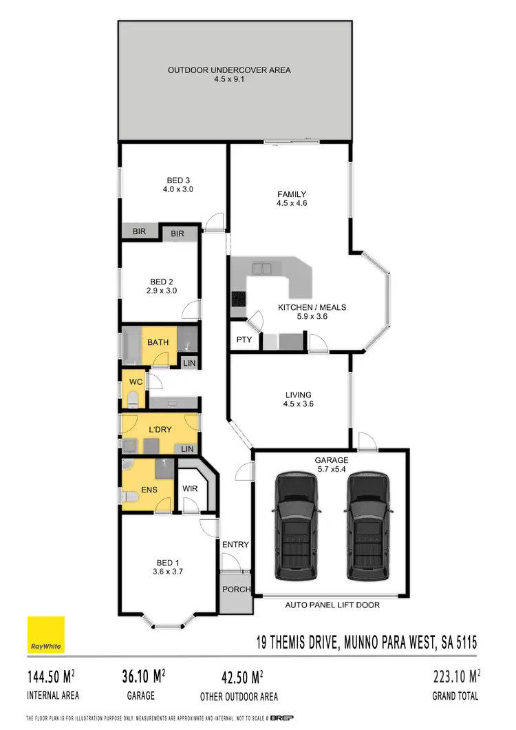 Floorplan of Homely house listing, 19 Themis Drive, Munno Para West SA 5115