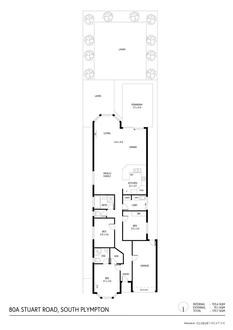 Floorplan of Homely house listing, 80A Stuart Road, South Plympton SA 5038