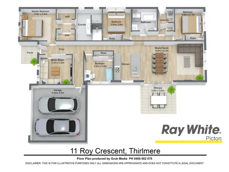 Floorplan of Homely house listing, 11 Roy Crescent, Thirlmere NSW 2572