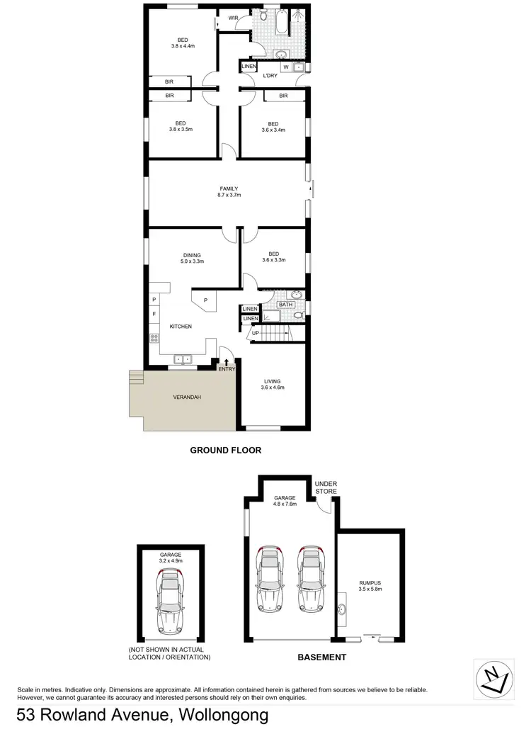 Floorplan of Homely house listing, 53 Rowland Avenue, Wollongong NSW 2500