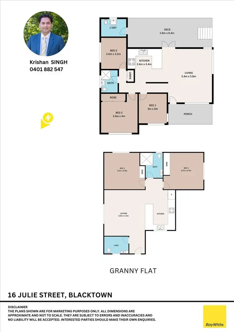 Floorplan of Homely house listing, 16 &16A JULIE Street, Blacktown NSW 2148