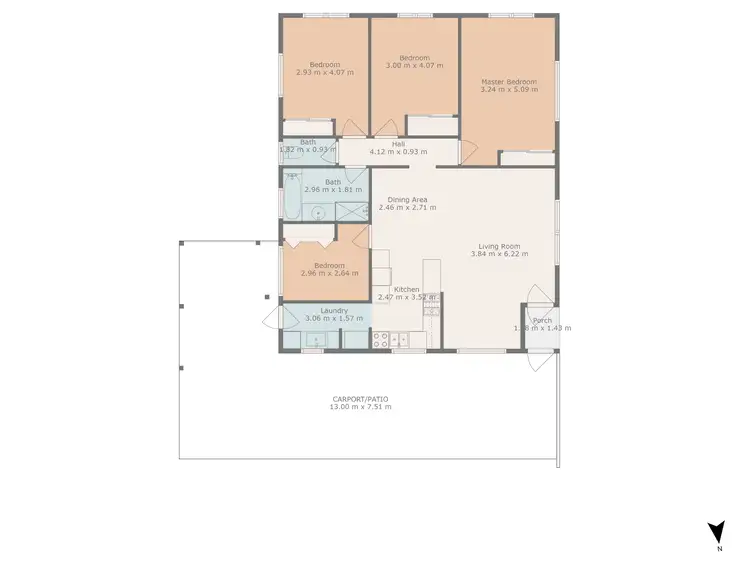 Floorplan of Homely house listing, 88 Retro Street, Emerald QLD 4720