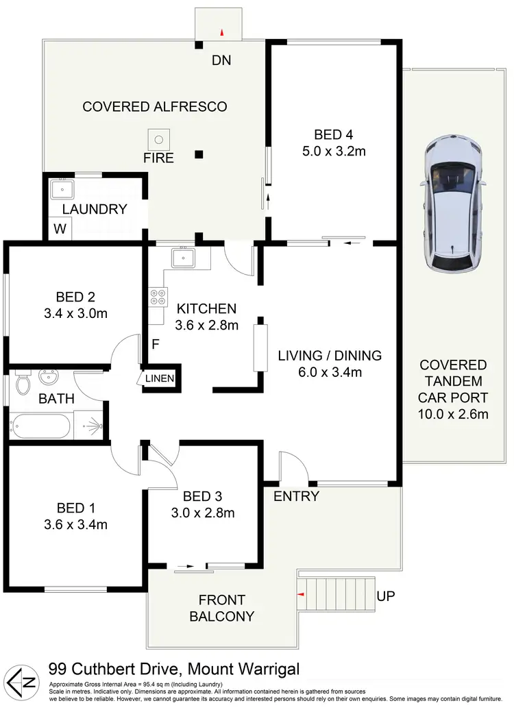Floorplan of Homely house listing, 99 Cuthbert Drive, Mount Warrigal NSW 2528