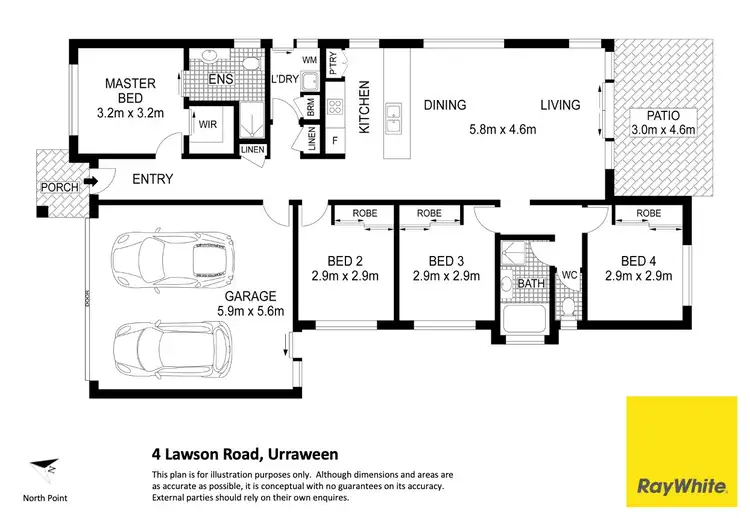 Floorplan of Homely house listing, 4 Lawson Road, Urraween QLD 4655