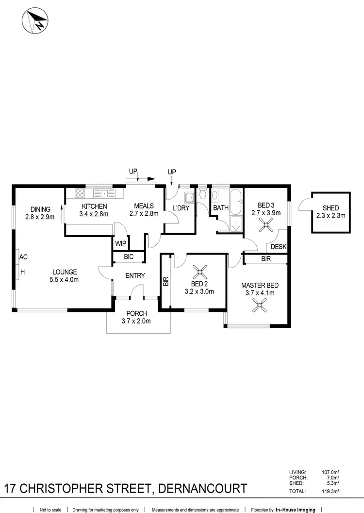 Floorplan of Homely house listing, 17 Christopher Street, Dernancourt SA 5075