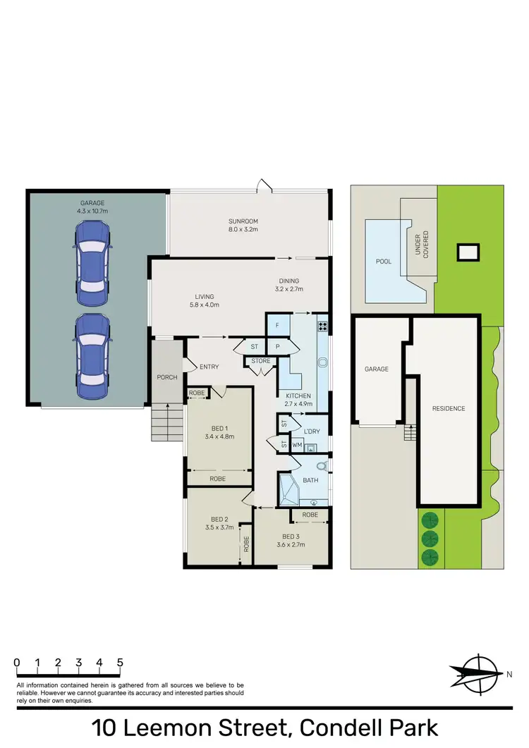 Floorplan of Homely house listing, 10 Leemon Street, Condell Park NSW 2200
