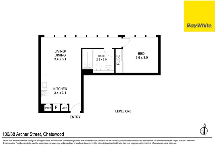 Floorplan of Homely unit listing, 106/88 Archer Street, Chatswood NSW 2067