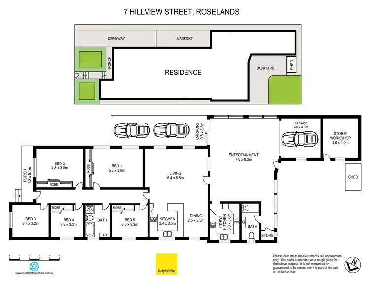 Floorplan of Homely house listing, 7 Hillview Street, Roselands NSW 2196