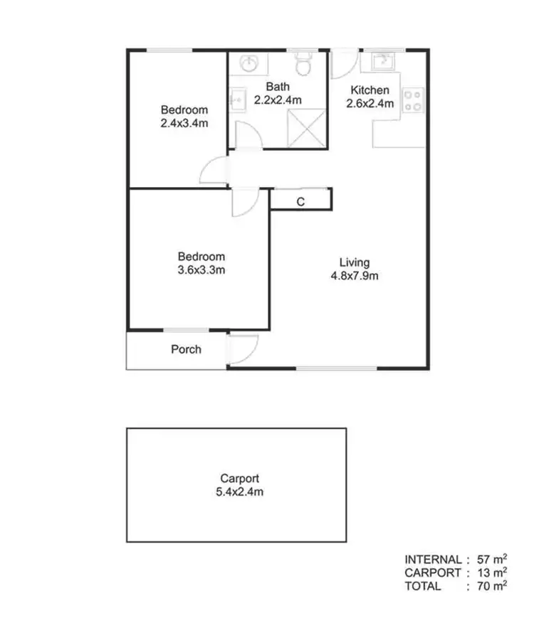 Floorplan of Homely block of units listing, Units 1-5/51 May Terrace, Brooklyn Park SA 5032