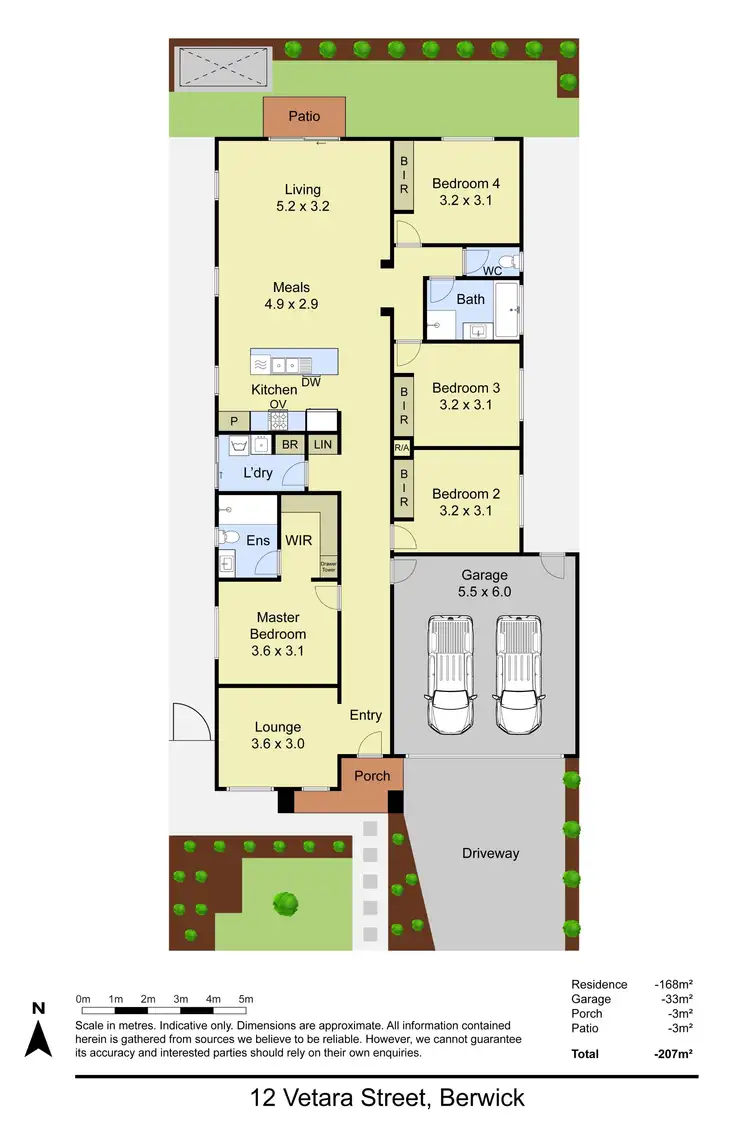 Floorplan of Homely house listing, 12 Vetara Street, Berwick VIC 3806