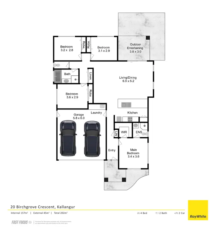 Floorplan of Homely house listing, 20 Birchgrove Crescent, Kallangur QLD 4503