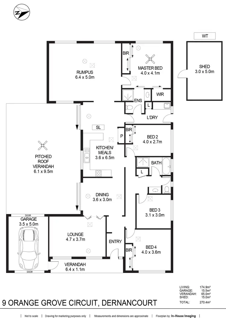 Floorplan of Homely house listing, 9 Orange Grove Circuit, Dernancourt SA 5075