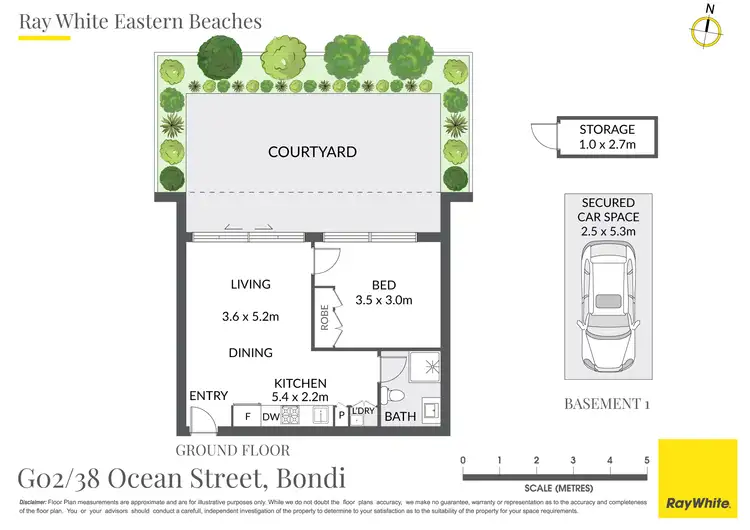 Floorplan of Homely apartment listing, G02/38 Ocean Street North, Bondi NSW 2026