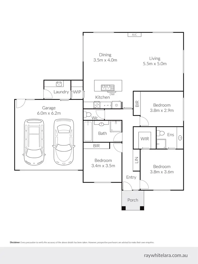Floorplan of Homely house listing, 2/110 Flinders Avenue, Lara VIC 3212