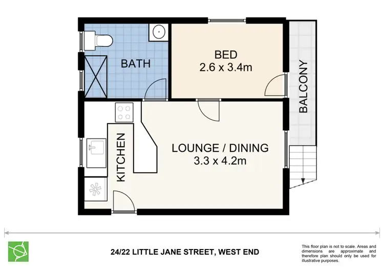 Floorplan of Homely apartment listing, 24/22 Little Jane Street, West End QLD 4101
