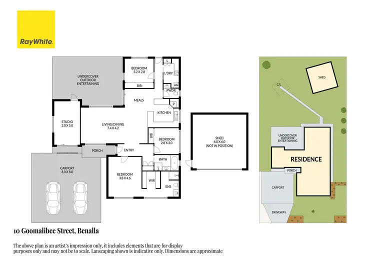 Floorplan of Homely house listing, 10 Goomalibee Street, Benalla VIC 3672