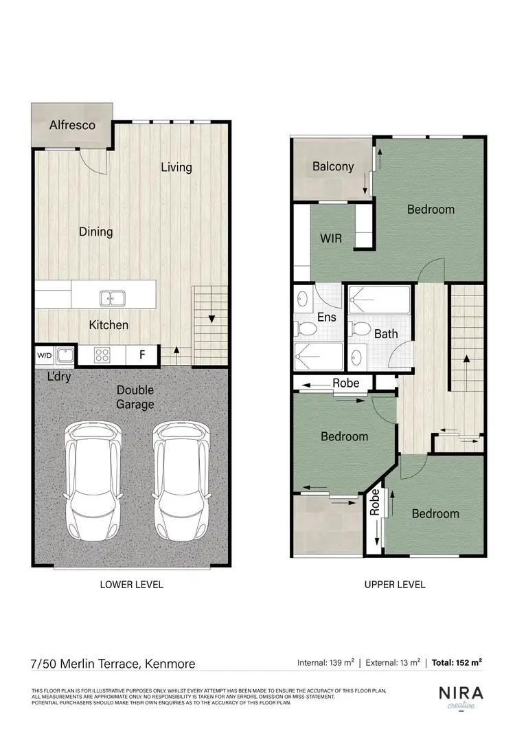 Floorplan of Homely townhouse listing, 7/50 Merlin Terrace, Kenmore QLD 4069