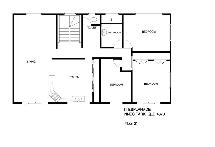 Floorplan of Homely house listing, 11 Esplanade, Innes Park QLD 4670