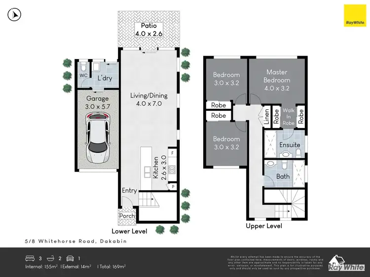 Floorplan of Homely townhouse listing, 5/8 Whitehorse Road, Dakabin QLD 4503