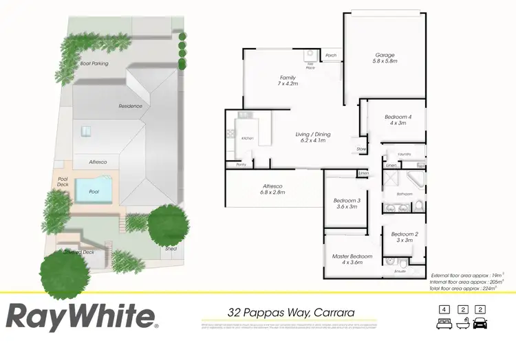 Floorplan of Homely house listing, 32 Pappas Way, Carrara QLD 4211