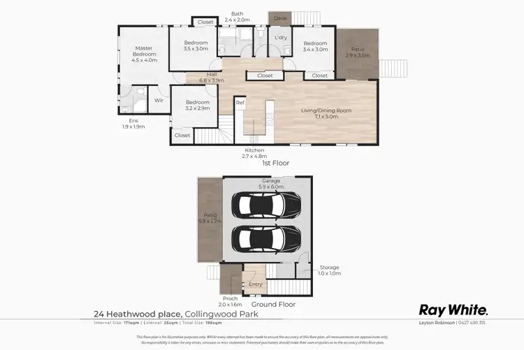 Floorplan of Homely house listing, 24 Heathwood Place, Collingwood Park QLD 4301