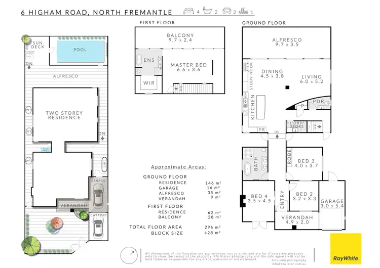 Floorplan of Homely house listing, 6 Higham Road, North Fremantle WA 6159