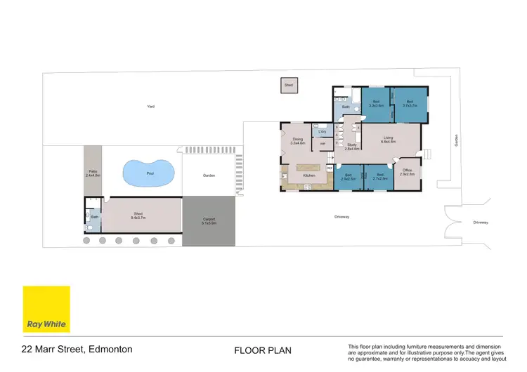 Floorplan of Homely house listing, 22 Marr Street, Edmonton QLD 4869