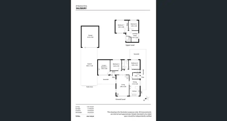 Floorplan of Homely house listing, 20 Rositano Drive, Salisbury SA 5108